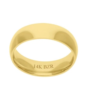 Argolla de oro amarillo 14 k Joyerías Bizzarro