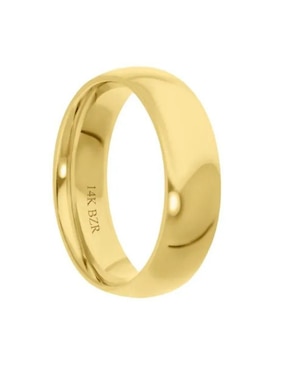 Argolla de oro amarillo 14 k Joyerías Bizzarro