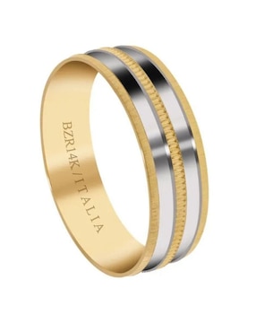 Argolla de oro amarillo 14 k Joyerías Bizzarro