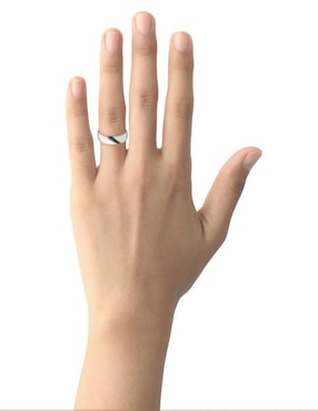 Argolla de oro blanco 14 k Joyerías Bizzarro