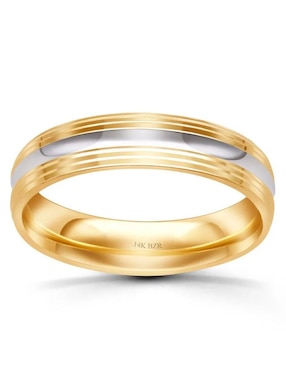 Argolla de oro amarillo 14 k Joyerías Bizzarro