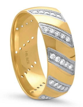 Argolla de oro amarillo 14 k Joyerías Bizzarro