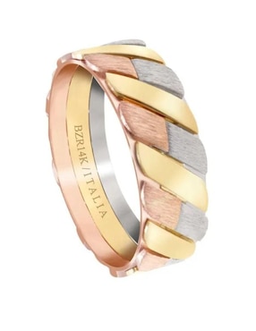 Argolla de oro amarillo 14 k Joyerías Bizzarro