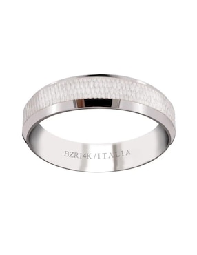 Argolla de oro blanco 14 k Joyerías Bizzarro