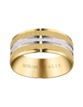 Argolla de oro amarillo 14 k Joyerías Bizzarro