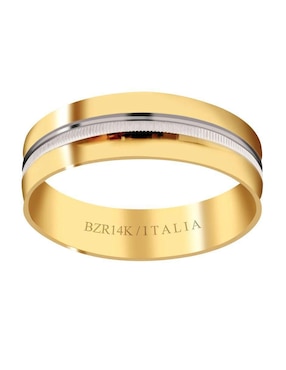 Argolla de oro amarillo 14 k Joyerías Bizzarro
