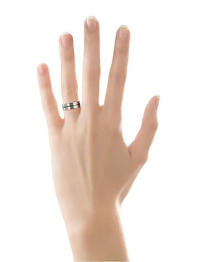 Argolla de oro blanco 14 k Joyerías Bizzarro