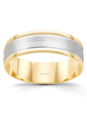 Argolla de oro amarillo 14 k Joyerías Bizzarro