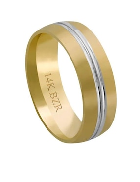 Argolla de oro amarillo 14 k Joyerías Bizzarro