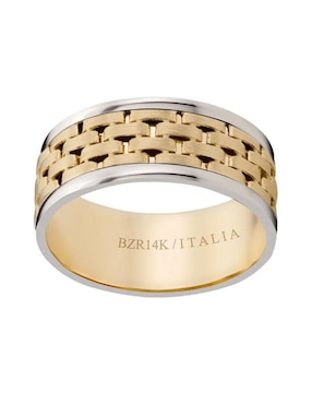 Argolla de oro amarillo 14 k Joyerías Bizzarro