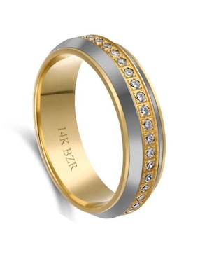 Argolla de oro amarillo 14 k Joyerías Bizzarro