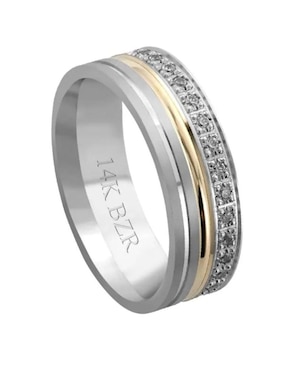 Argolla de oro amarillo 14 k Joyerías Bizzarro