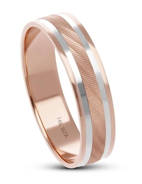 Argolla de oro blanco 14 k Joyerías Bizzarro