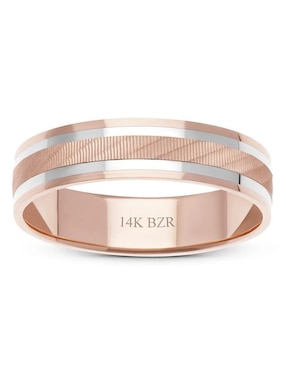 Argolla de oro blanco 14 k Joyerías Bizzarro