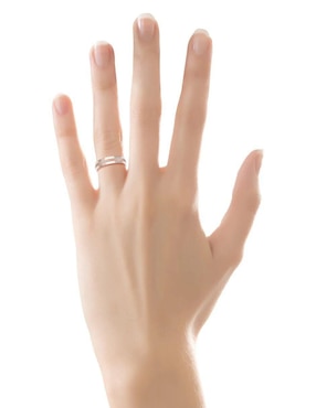 Argolla de oro blanco 14 k Joyerías Bizzarro