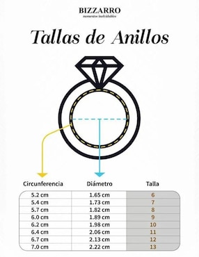Argolla de oro amarillo 14 k Joyerías Bizzarro