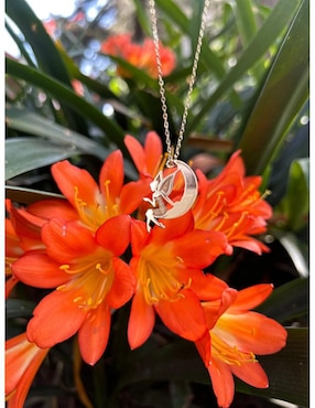 Colgante Y Dije de hada Fianelli luna de oro 14 K