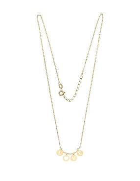 Colgante Y Dije de letras Fianelli love de oro 14 K