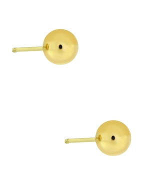 Broqueles de esfera Sabelli de oro amarillo 14 K con acabado pulido
