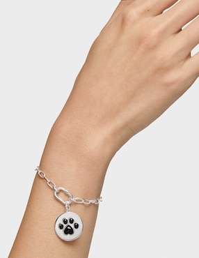 Dije de huella Tous medallions de plata P 925 ónix