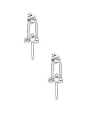 Aretes de eslabones E&N Cherny de plata P 925 con acabado brillante
