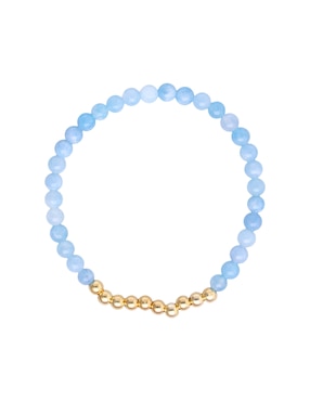 Pulsera E&N Cherny de plata con cuarzo p 925 y 14 k Fashion con acabado baño de oro