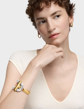 Pulsera Tous de plata P 925 Manifesto con acabado baño de oro