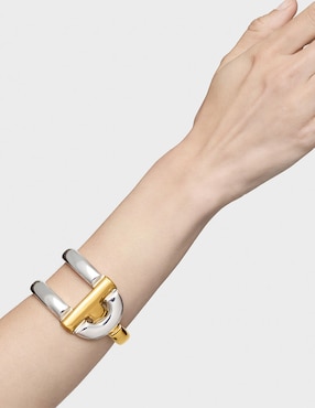 Pulsera Tous de plata P 925 Manifesto con acabado baño de oro