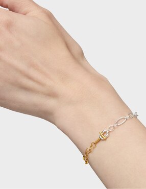 Pulsera Tous de plata P 925 Manifesto con acabado baño de oro