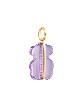 Dije de oso Tous sweet dolls de oro amarillo 14 K amatista