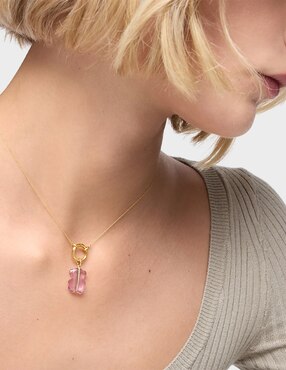Dije de oso Tous sweet dolls de oro amarillo 14 K amatista