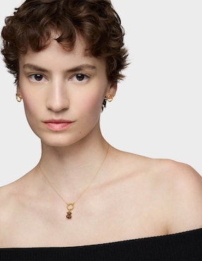 Dije de oso Tous bold bear de oro amarillo 14 K ojo de tigre