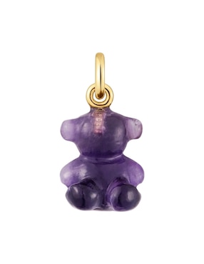 Dije de oso Tous bold bear de oro amarillo 14 K amatista