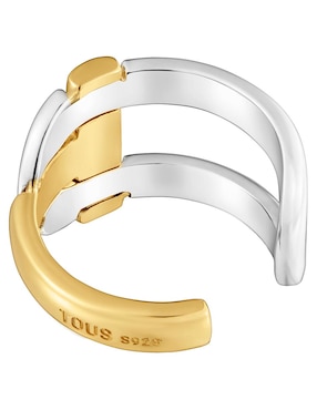 Anillo Tous Manifesto de plata P 925 con acabado baño de oro