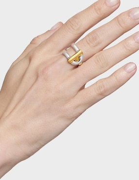 Anillo Tous Manifesto de plata P 925 con acabado baño de oro