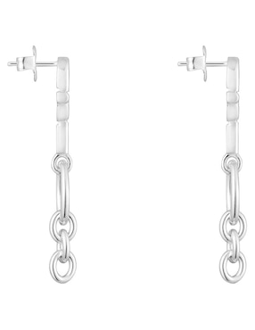 Aretes largos Tous Manifesto de plata P 925 con acabado brillante