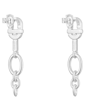 Aretes largos Tous Manifesto de plata P 925 con acabado brillante