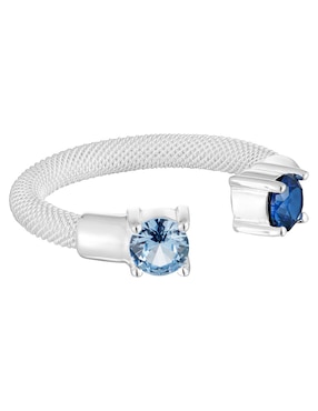 Anillo con gema circular Tous Mesh LGG P 925 de plata espinela brillante