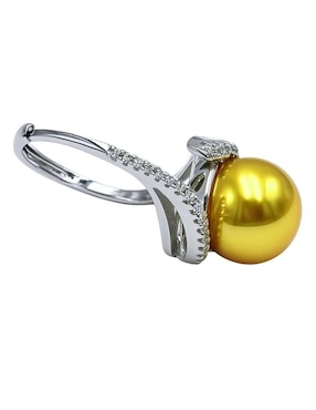 Anillo Aretize brillo de plata P 925 perla brillante