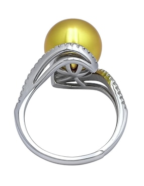 Anillo Aretize brillo de plata P 925 perla brillante