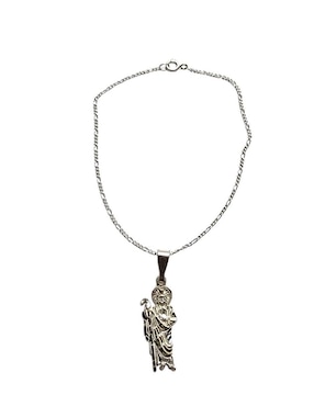 Collar con dije san judas tadeo Limerence By Claudia Herrera de plata P 925