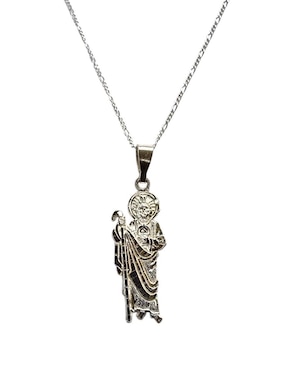 Collar con dije san judas tadeo Limerence By Claudia Herrera de plata P 925