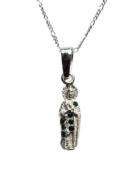Collar con dije san judas tadeo Limerence By Claudia Herrera de plata P 925