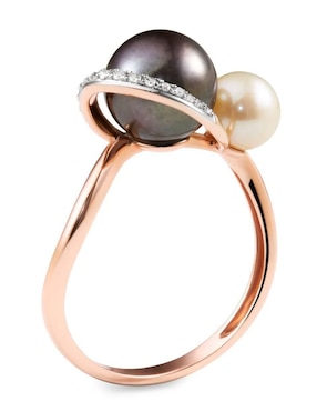Anillo Joyerías Bizzarro 14 k de oro blanco diamante brillante