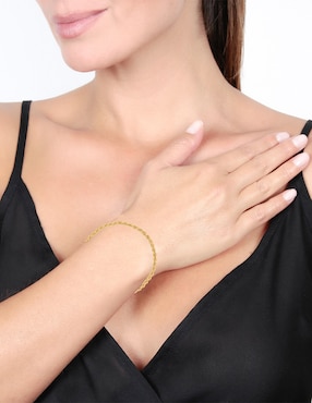 Pulsera Dinasti de oro 14 k con acabado brillante