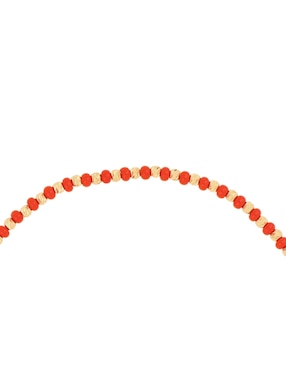 Pulsera Dinasti de oro amarillo 14 K con acabado brillante