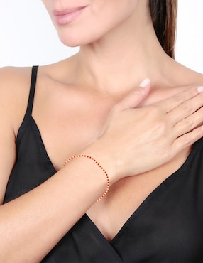 Pulsera Dinasti de oro amarillo 14 K con acabado brillante