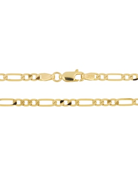 Pulsera Dinasti de oro amarillo 14 k Dinasti con acabado diamantado