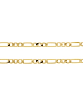 Pulsera Dinasti de oro amarillo 14 k Dinasti con acabado diamantado