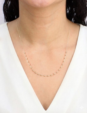 Gargantilla Dinasti de oro amarillo 14 K